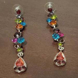 3.5 inch Multicolor hanging earrings